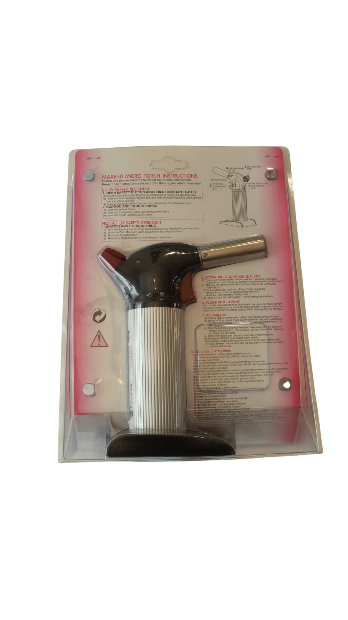 Chalumeau à gaz rechargeable Roburn