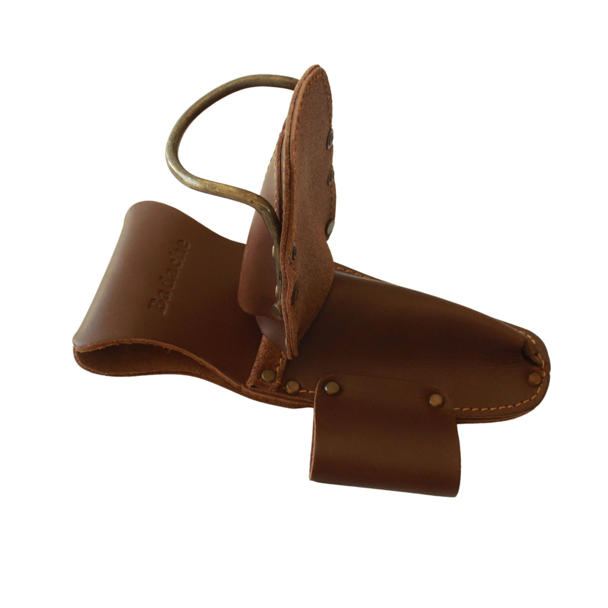Porte-outils en cuir Badache, 6 compartiments