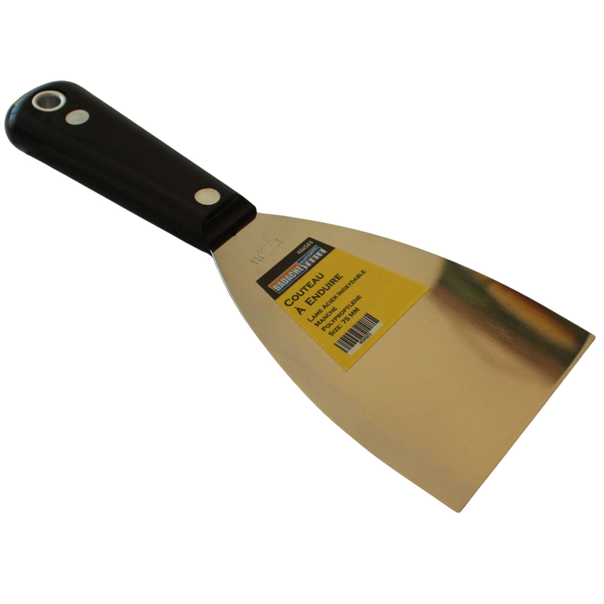 Couteau à enduire Badache 75 mm en inox