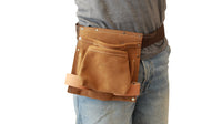 Ceinture porte-outils en cuir suédé Badache, 8 compartiments