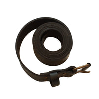 Ceinture de travail en cuir pleine fleur Badache, marron