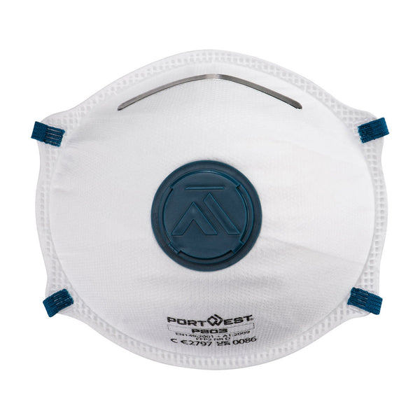 Masque FFP2 Portwest à valve, boîte de 10
