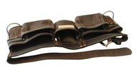Double ceinture porte-outils en cuir Badache, 11 compartiments