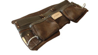 Double ceinture porte-outils en cuir Badache, 11 compartiments